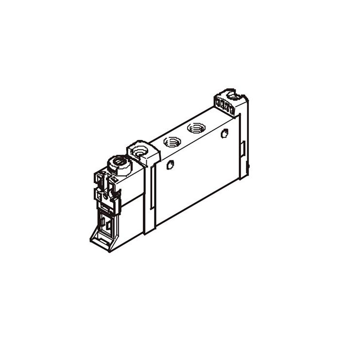 管式阀G1/8、三位五通阀 外先导、中封式、阀宽14 mm、FV-L14-P53C-ZT-G18、 566510