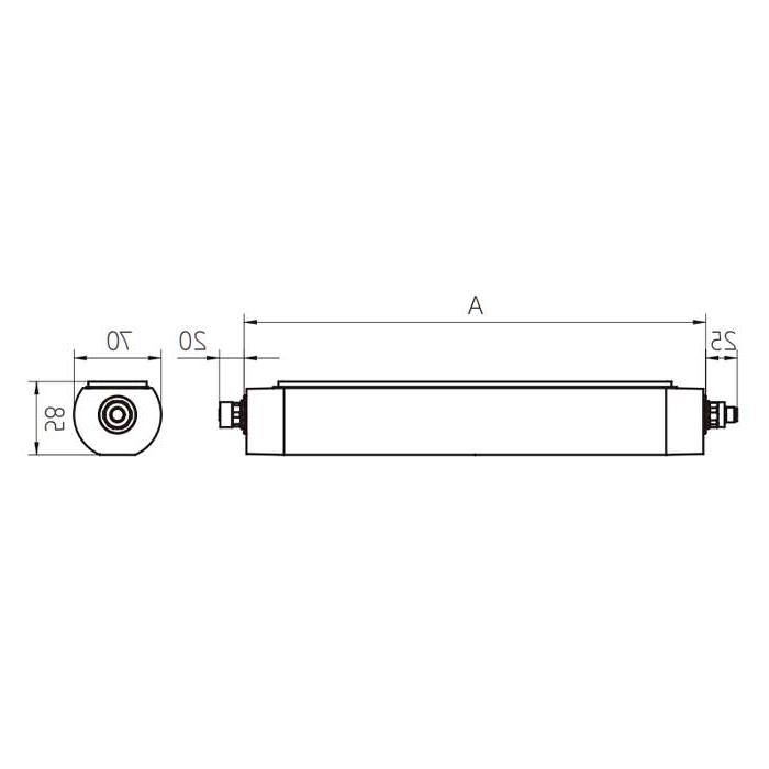 功率18W、尺寸A= 510 mm x 70 mm、MQAL-36-SDL、A70062